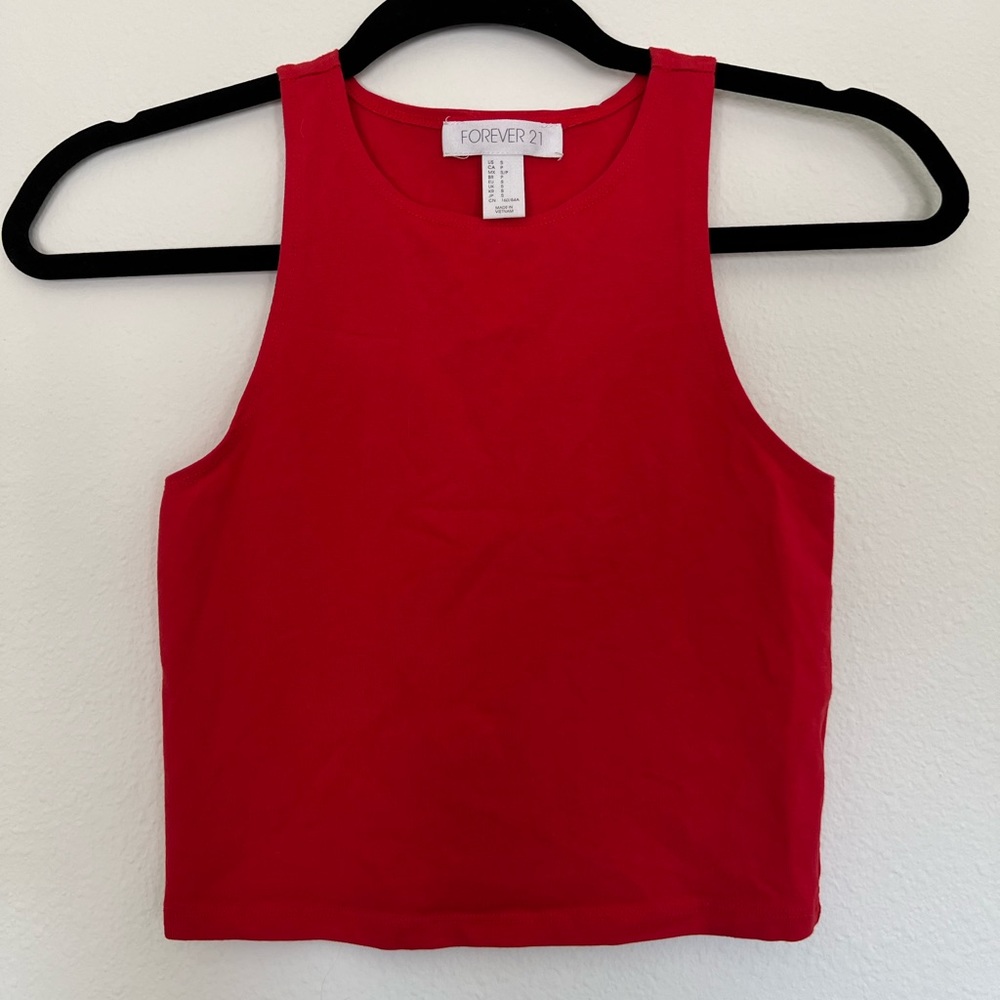 Forever 21 Red Crop Top
